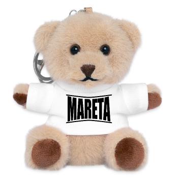 nom t-shirt Mareta t-shirt idée cadeau - Porte-clés ourson - blanc - Devant