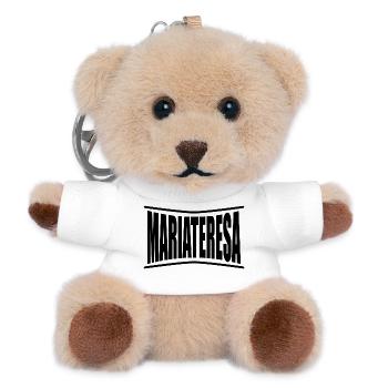 nom t-shirt Mariateresa t-shirt idée cadeau - Porte-clés ourson - blanc - Devant