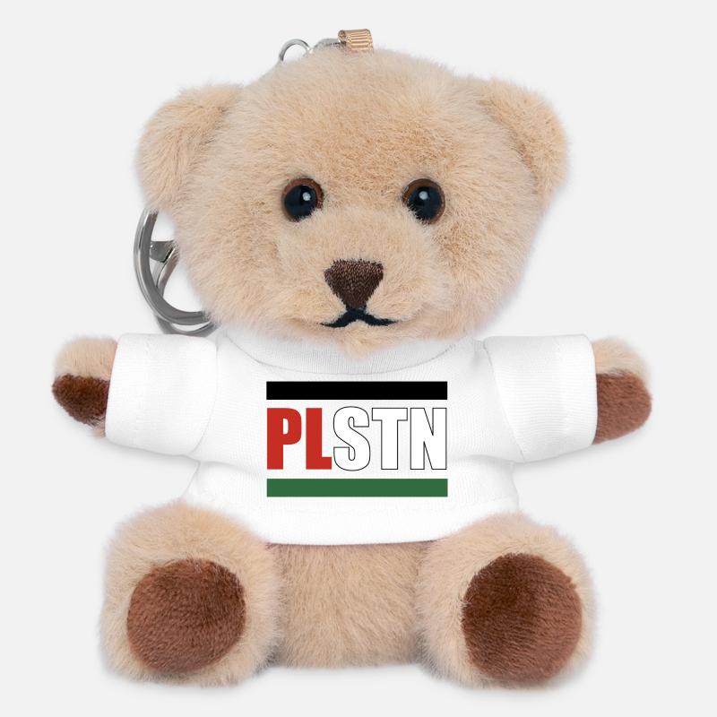 FREE PLSTN - Teddy Keyring - white
