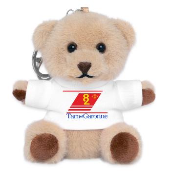 Tarn et Garonne - Teddy Schlüsselanhänger - Weiß - Vorne