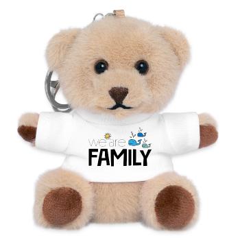 We are Family - Teddy Schlüsselanhänger - Weiß - Vorne