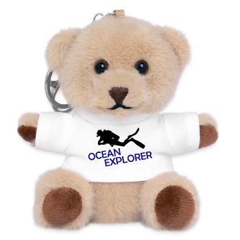 Ocean Explorer - Teddy Keyring - white - Front