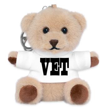 19 FETT - Teddy Schlüsselanhänger - Weiß - Vorne
