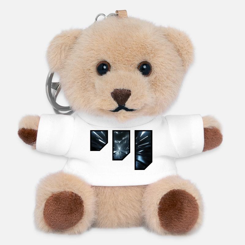 Futuristic Sci-Fi Corridor Design - Teddy Keyring - white