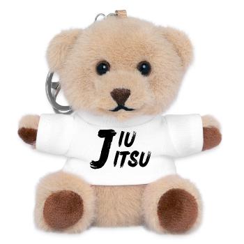 Jiu Jitsu – Minimalistisches Design Schwarz - Teddy Schlüsselanhänger - Weiß - Vorne