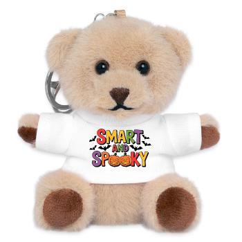 Design d’Halloween intelligent et effrayant - Porte-clés ourson - blanc - Devant