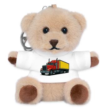 Truck - Teddy Keyring - white - Front