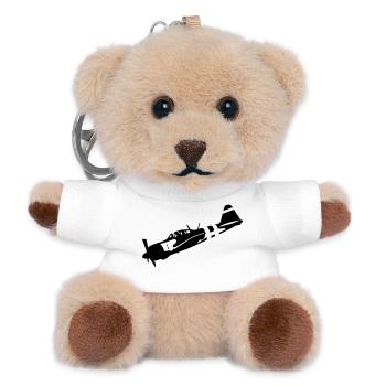 zero - Teddy Keyring - white - Front