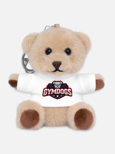 GymDogs Bulldog Force - Porte-clés ourson - blanc