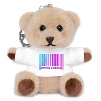 LIMITED EDITION - BARCODE  - Teddy Schlüsselanhänger - Weiß - Vorne