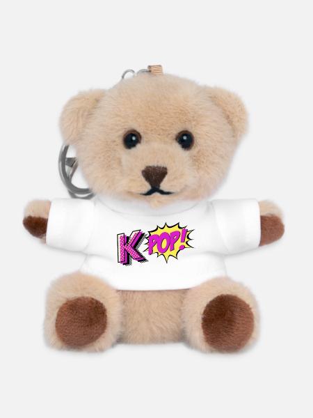 Kpop ! - Porte-clés ourson - blanc