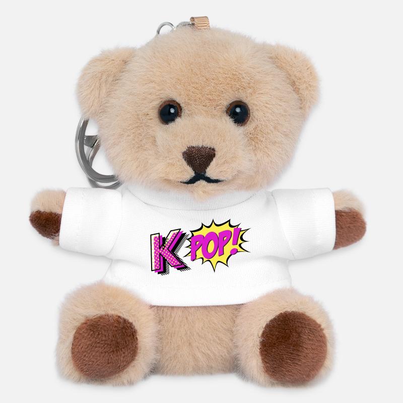 Kpop ! - Porte-clés ourson - blanc