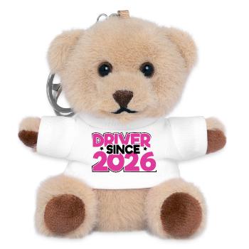 Driving License 2026 Driving Test Driving License Test - Teddy Keyring - white - Front
