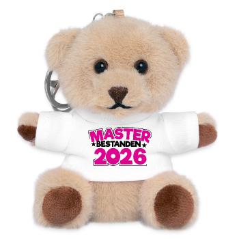 Master 2026 Diplôme - Porte-clés ourson - blanc - Devant