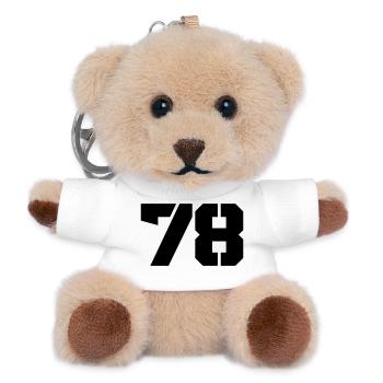 78 - Teddy Schlüsselanhänger - Weiß - Vorne