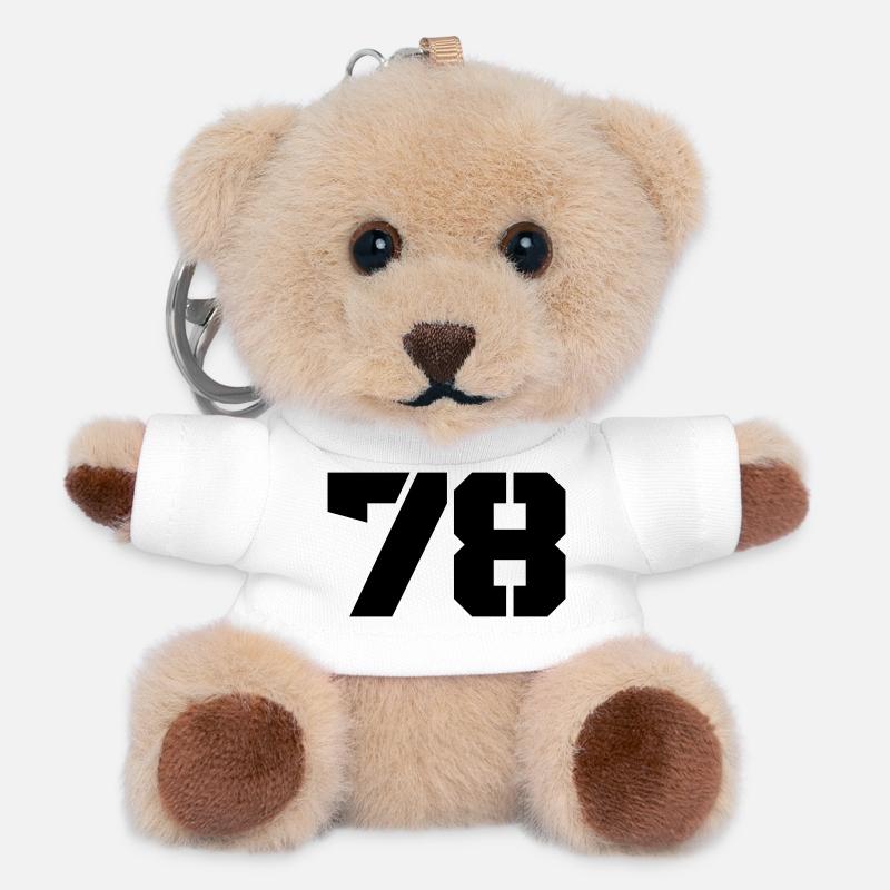 78 - Teddy Schlüsselanhänger - Weiß
