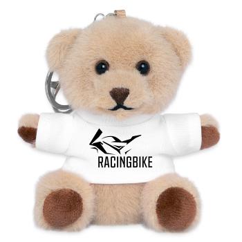 RACING_BIKE - Porte-clés ourson - blanc - Devant