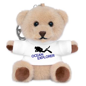Ocean Explorer - Teddy Keyring - white - Front