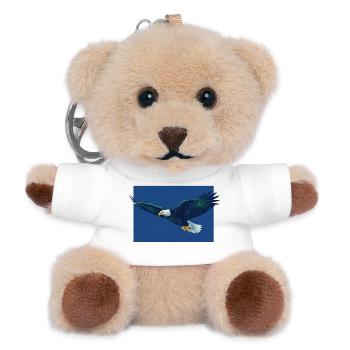 Adlerflug im blauen Himmel, Seattle, Seahawks - Teddy Schlüsselanhänger - Weiß - Vorne