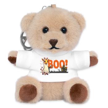 Boo Girafe Fantôme Halloween Mignon - Porte-clés ourson - blanc - Devant