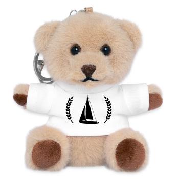 Segelboot - Teddy Schlüsselanhänger - Weiß - Vorne