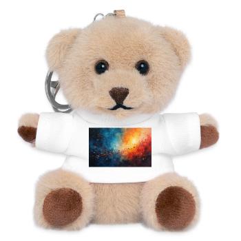 Aube Cosmic Abstract Splash - Porte-clés ourson - blanc - Devant