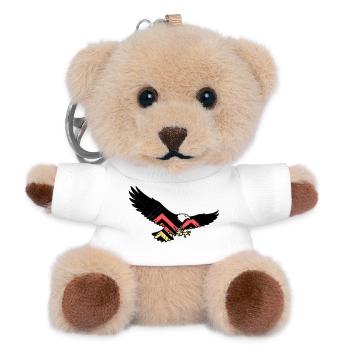 Adler Germany Fan Flag - Teddy Keyring - white - Front