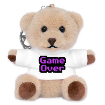 Game Over Pixel Retro - Porte-clés ourson - blanc - Devant