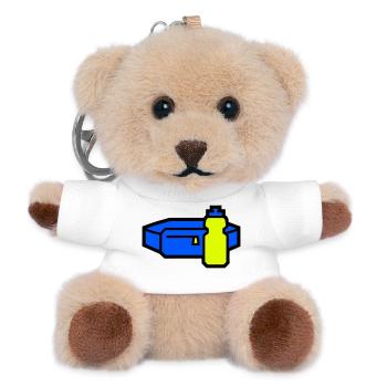 Courroir de ceinture d’hydratation pratique - Porte-clés ourson - blanc - Devant