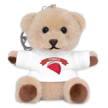 Watermelon Summer - Teddy Keyring - white - Front