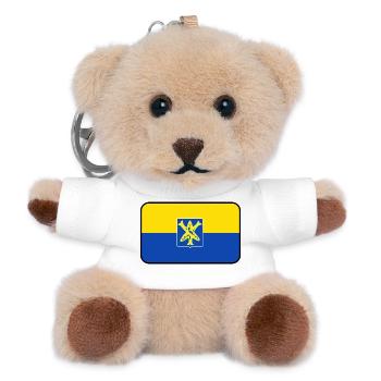 Zandvoort-Flaggenlogo - Teddy Schlüsselanhänger - Weiß - Vorne