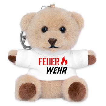 Fire brigade - Teddy Keyring - white - Front