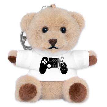 Gaming Controller - Teddy Schlüsselanhänger - Weiß - Vorne
