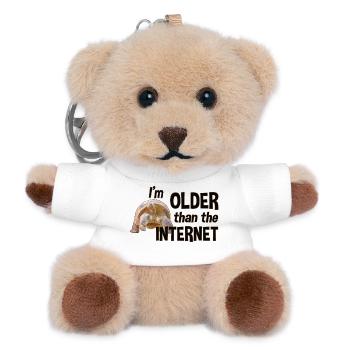 Je suis plus âgé qu’Internet - Tortue - Porte-clés ourson - blanc - Devant