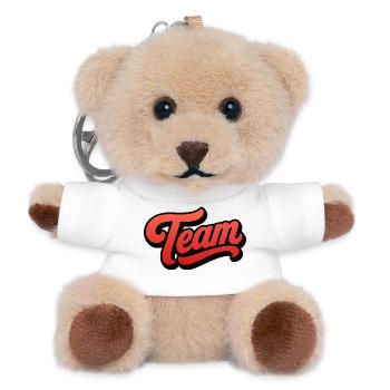 Team - Teddy Keyring - white - Front