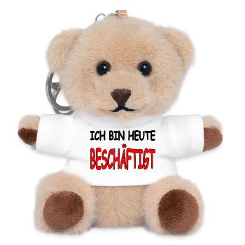 Beschäftigt - Teddy Schlüsselanhänger - Weiß - Vorne