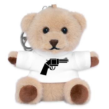 Vintage Revolver – Western Illustration - Teddy Keyring - white - Front