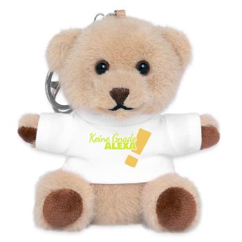 Spruch Alexa - Teddy Schlüsselanhänger - Weiß - Vorne