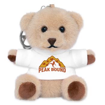 Klettergriff Bogen Abzeichen - Teddy Schlüsselanhänger - Weiß - Vorne