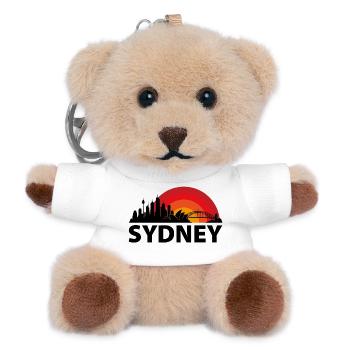 Sydney Skyline Kreise - Teddy Schlüsselanhänger - Weiß - Vorne