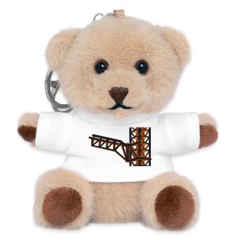Raketenturm Startrampe Icon - Teddy Schlüsselanhänger - Weiß - Vorne