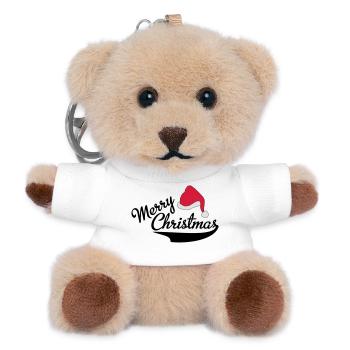 Christmas - Teddy Keyring - white - Front