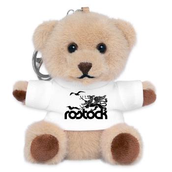 Rostock - Greif und Möwen - Teddy Schlüsselanhänger - Weiß - Vorne
