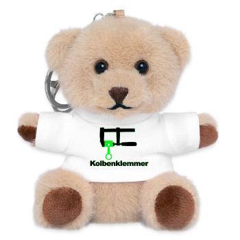 Kolbenklemmer - Teddy Schlüsselanhänger - Weiß - Vorne