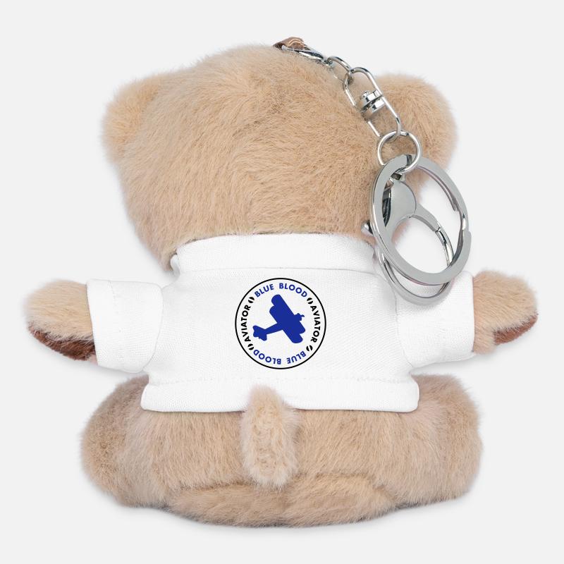 aviator - Teddy Keyring - white