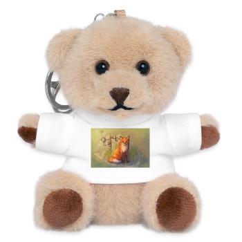 Autumn Fox Poster - Teddy Keyring - white - Front