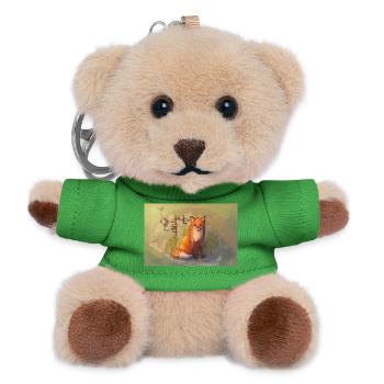 Herbst Fuchs Poster - Teddy Schlüsselanhänger - Grün - Vorne