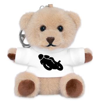 motorcycle - Teddy Keyring - white - Front