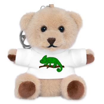 Chamäleon Exotisch - Teddy Schlüsselanhänger - Weiß - Vorne