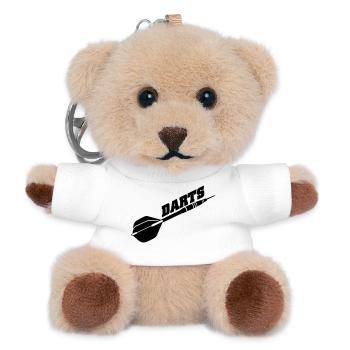 darts - Teddy Keyring - white - Front